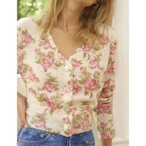 NWOT Rouje floral cardigan